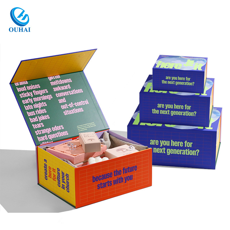 manufacturer Custom recyclable Hard  Cardboard Rigid magnetic  Packaging box Luxury Folding Gift Boxes With Magnetic Lid