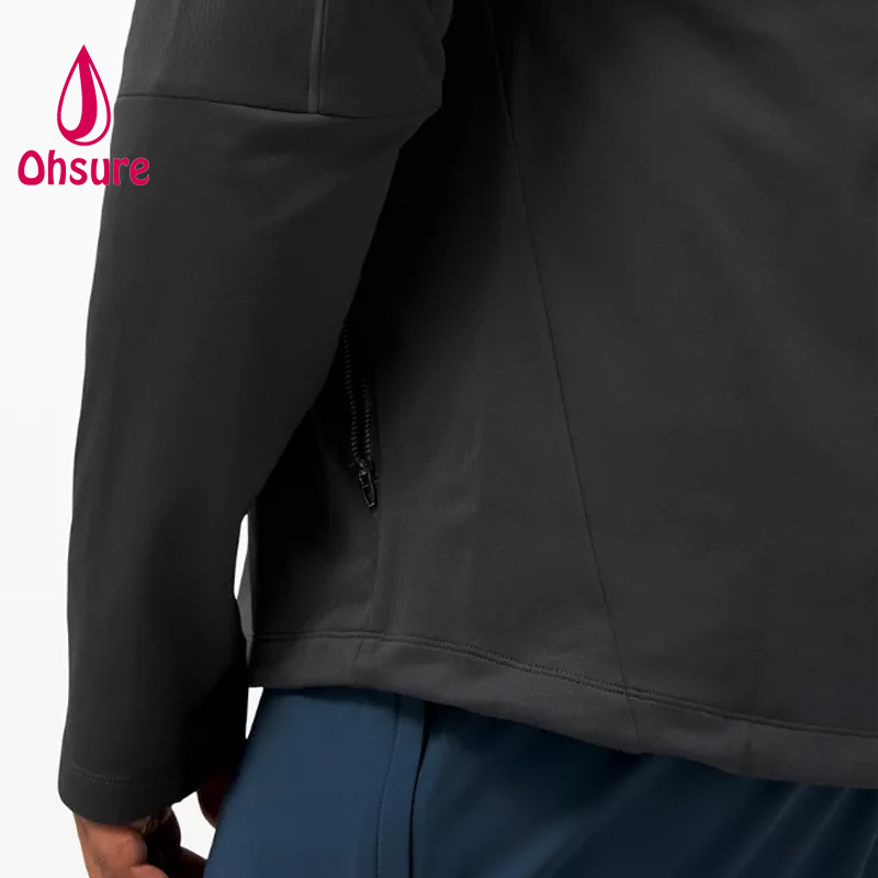 OEM hot Selling full zipper Extremely Lightweight Weather Resistant Wind Breaking Men Fitness Gym Running Jacket