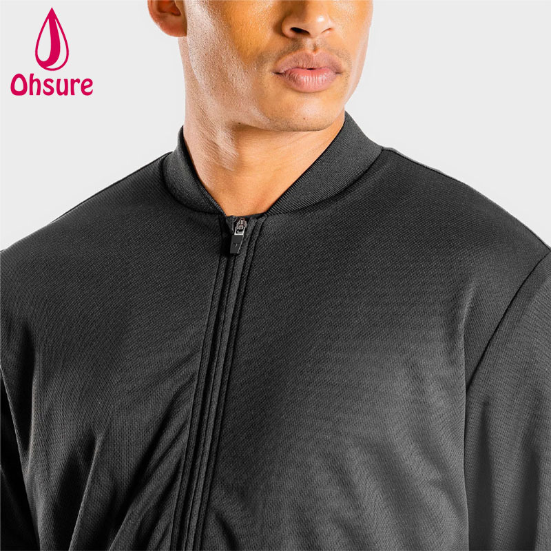 Fitness Gym Running Jacket Fabric Stand Woven Canvas Top Selling Extremely Lightweight Weather Resistant Wind Breaking Men