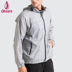 Top Selling 100% Nylon Extremely Lightweight Weather Resistant Wind Breaking Men Fitness Gym Running Jacket