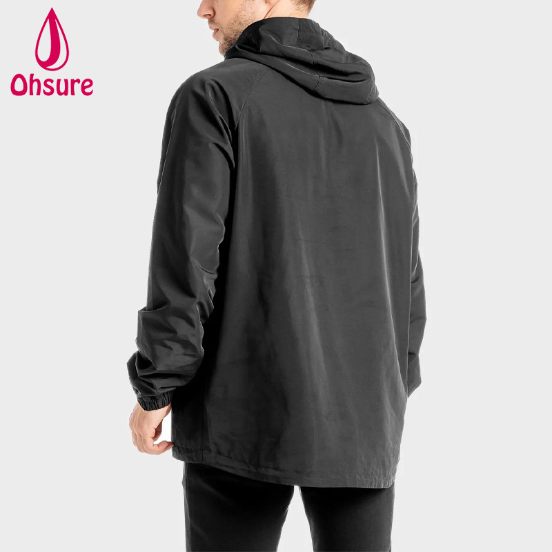 Top Selling Extremely Lightweight Weather Resistant Wind Breaking Men Fitness Gym Running Jacket Winter Jacket Canvas Fabric