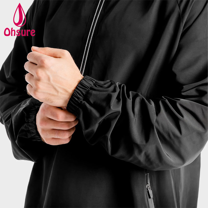 Top Selling Extremely Lightweight Weather Resistant Wind Breaking Men Fitness Gym Running Jacket Winter Jacket Canvas Fabric