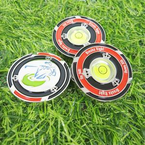 Personalized 7mm thick luxury full color logo 40mm diameter golf ball marker slowplay poker chips