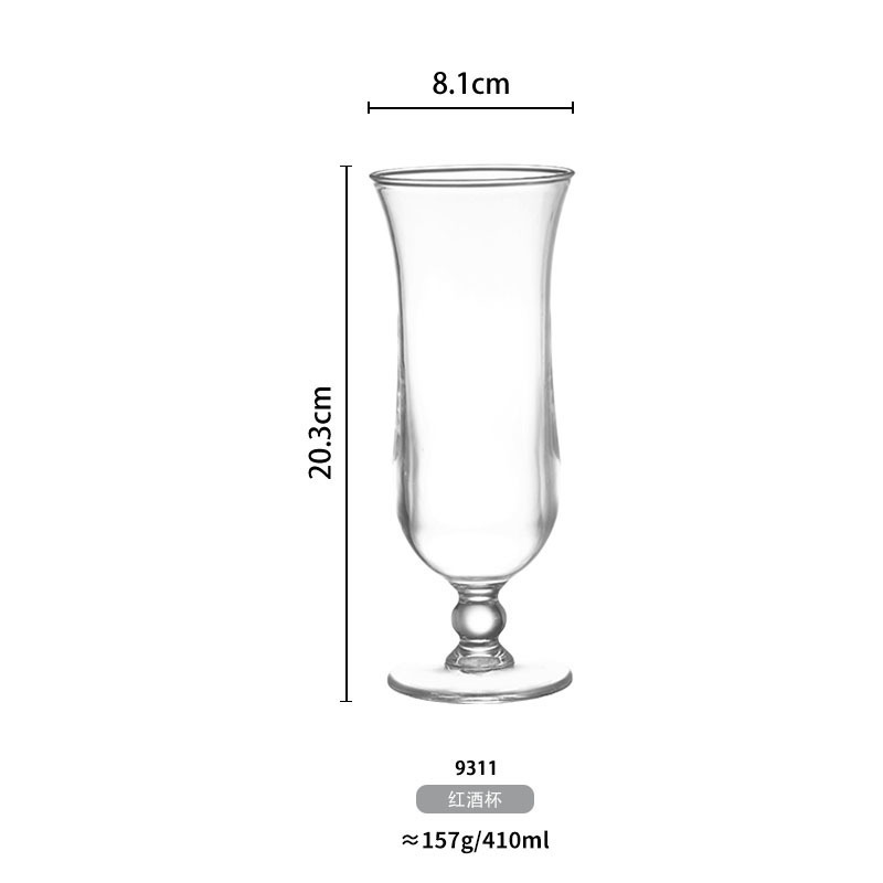 Clear custom drinking ice cream juice beer cup pc plastic novelty wine water goblet cocktail glasses