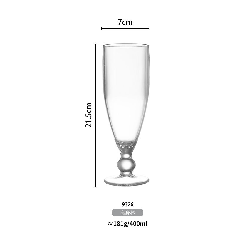 Clear custom drinking ice cream juice beer cup pc plastic novelty wine water goblet cocktail glasses