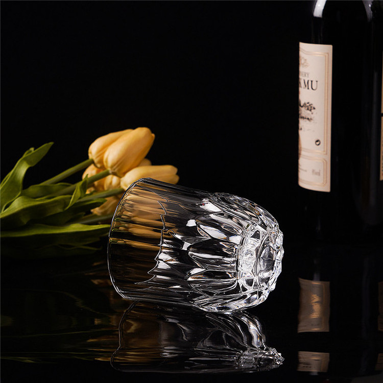 Lead Free Nordic Drink Gift Set Crystal Custom Logo Bubble 230ml etched wine japanese personalized glass whiskey glasses