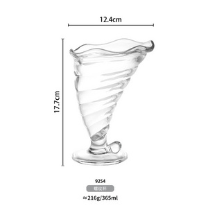 Clear custom drinking ice cream juice beer cup pc plastic novelty wine water goblet cocktail glasses