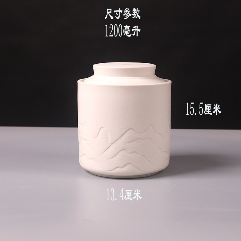 Chinese  white cat pet dog ceramic urn for human ashes