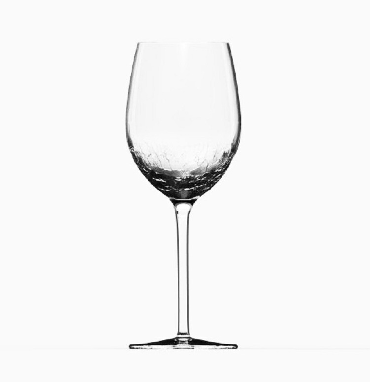 Collection Hand Etched Sand Carved Stemware Colored Wedding Home Handmade huge cracked Ice crackle wine glass