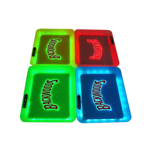 milligram scale backwoods plastic logo custom glow cookie led light up rolling tray