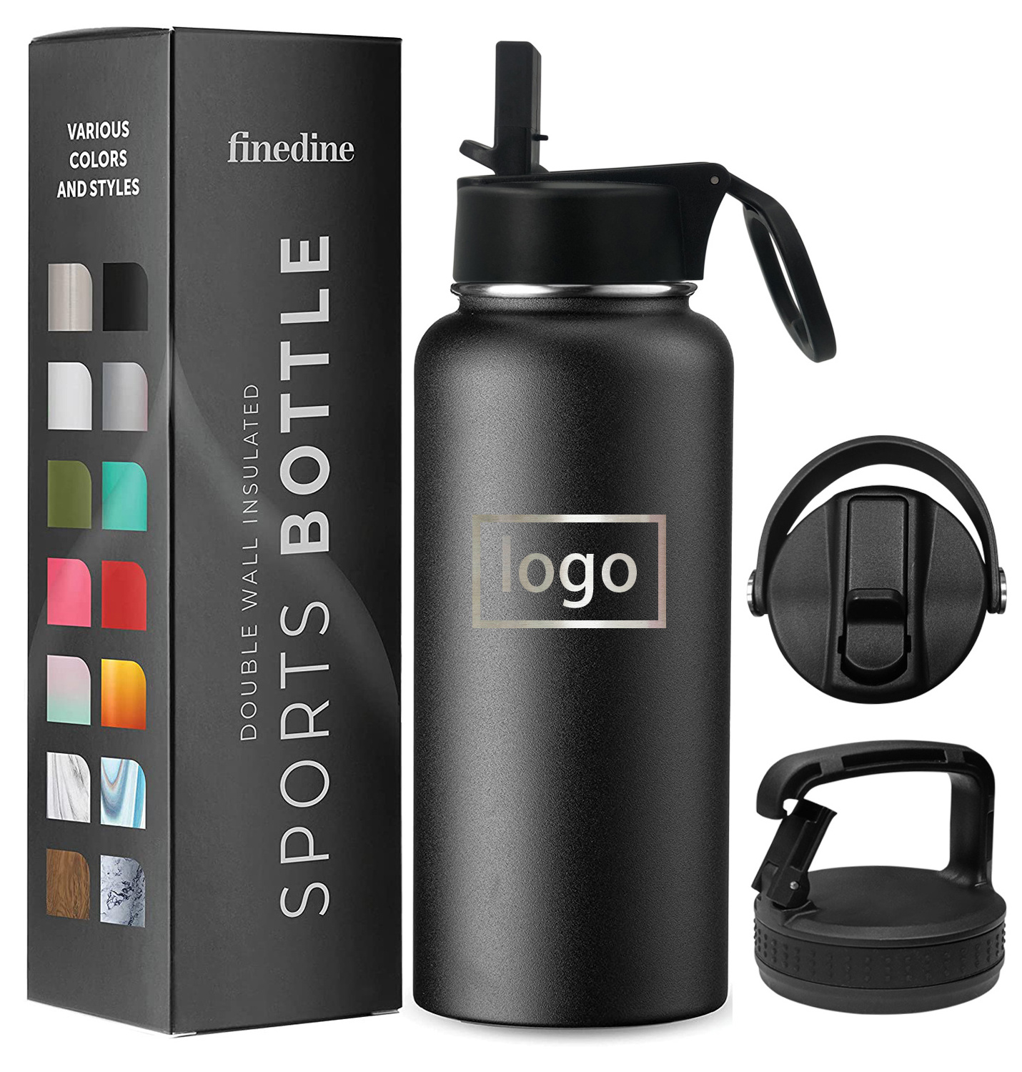 Top Selling ECO Friendly Stainless Steel 2.2 Litre Drink Water Bottle 0.5 0.75 1l Vacuum Thermos Flask With Custom Logo