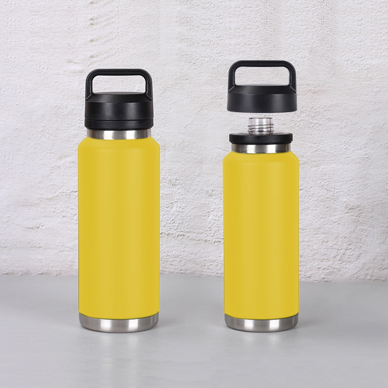 Classic Outdoor 36oz Sports Drink Bottle 26 oz Stainless Steel Double Wall Water Bottle Chug Lid Vacuum Flask Thermos in Travel