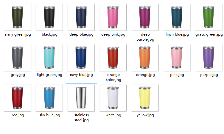 Bulk Price Blank 20 oz 30oz Powder Coated Travel Tumbler Double Walled Vacuum Coffee Mug Insulated Stainless Steel Cup With Lid