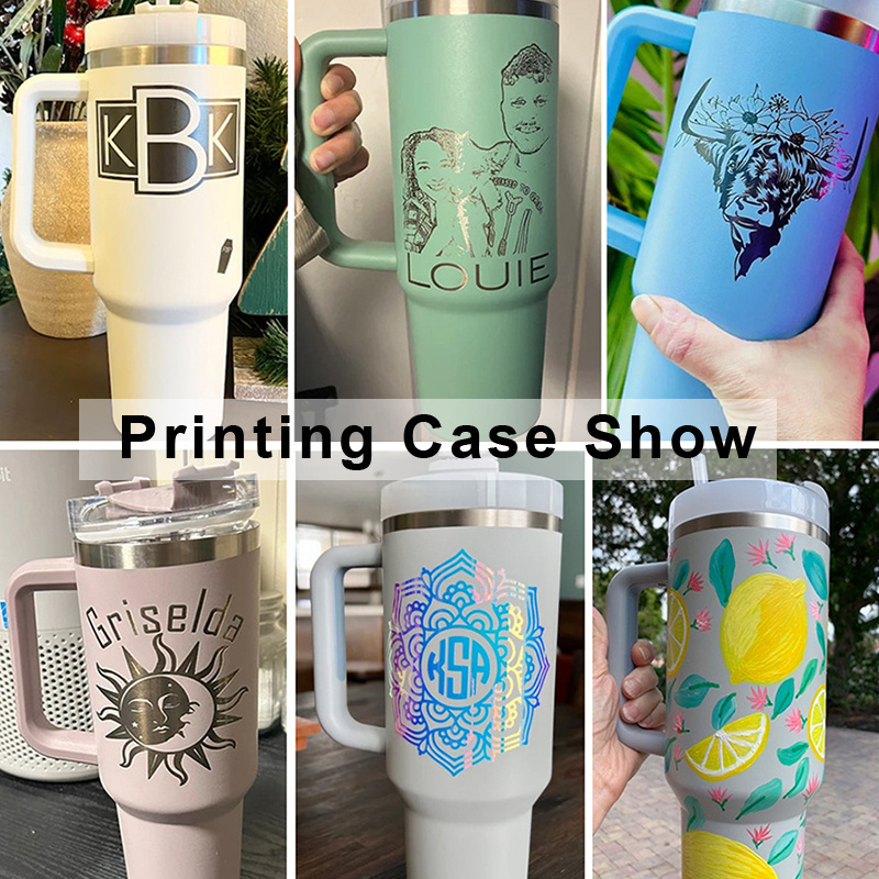 wholesale blank travel printed mug tumbler stainless steel 40oz sublimation tumbler with handle and straw