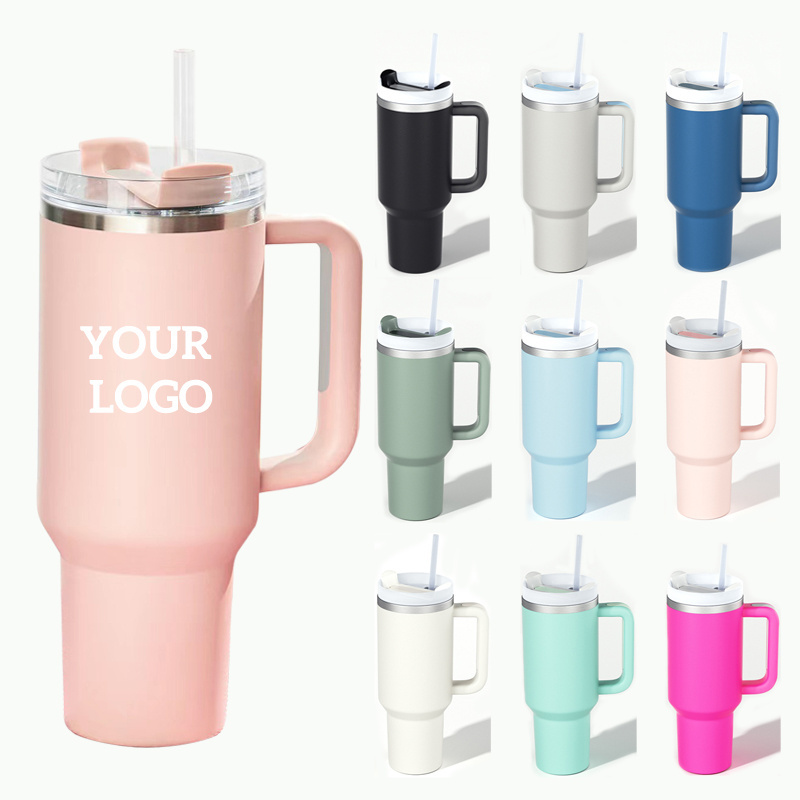 cute steel 40oz sublimation tumbler bulk 40 oz sublimation tumbler with handle lid straw