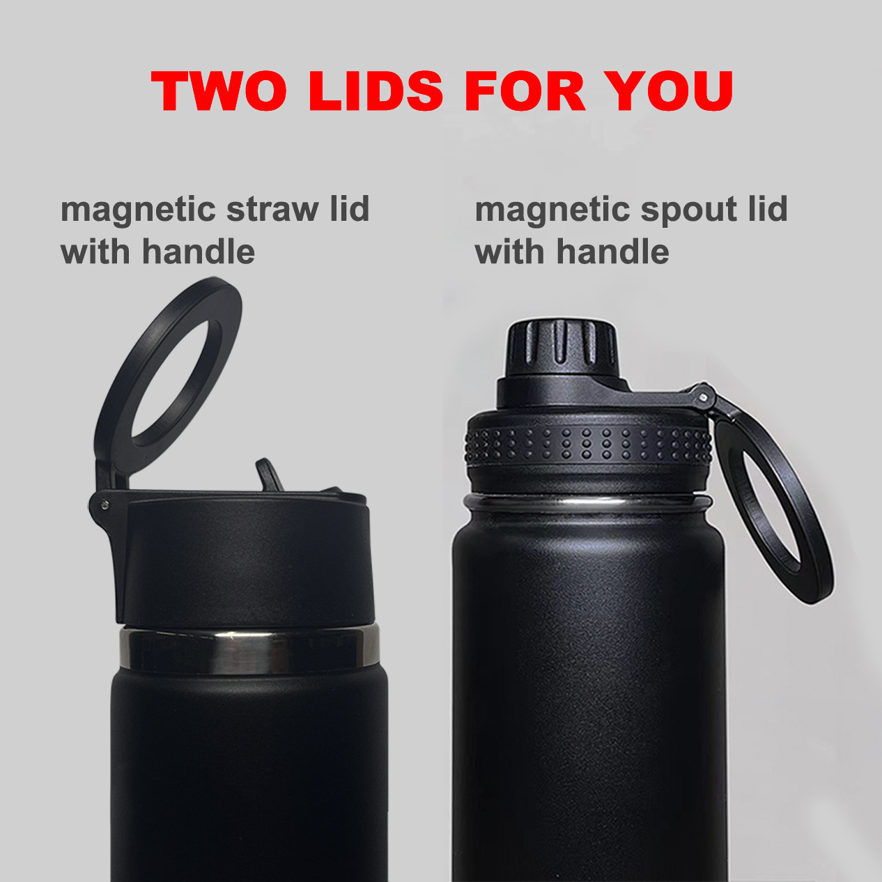 2024 newest stainless insulated leak proof thermoses drinking bottle vacuum flasksport water bottle magsafe plug for gym