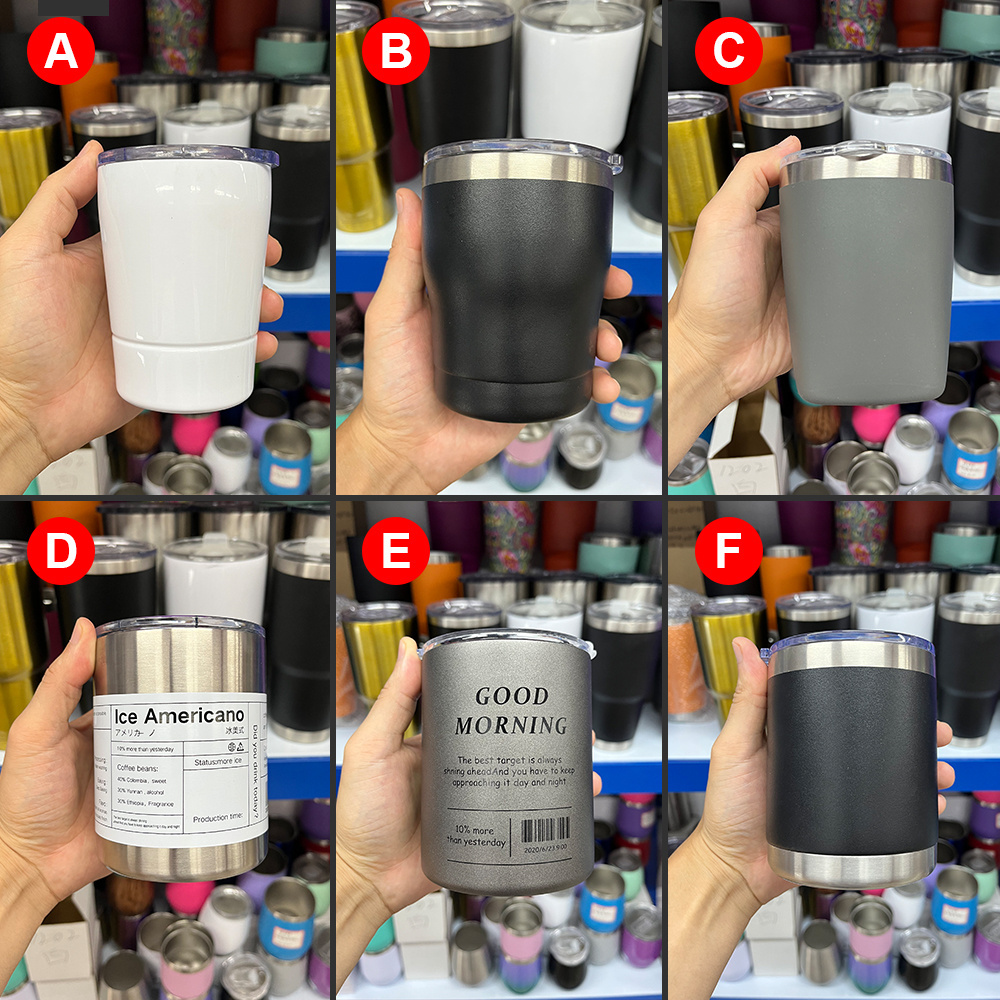 Portable Travel Coffee Tea Tumbler Mug Stainless Steel Wine Lowball Tumbler Double Wall Insulated Camping Water Cup for Travel