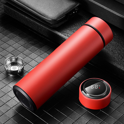 Portable 500 ml LED Temperature Display Water Bottle Stainless Steel Smart Thermos Vacuum Insulated Digital Leak Proof Cup Flask