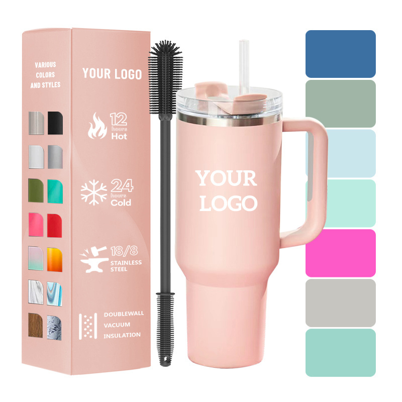 cute steel 40oz sublimation tumbler bulk 40 oz sublimation tumbler with handle lid straw