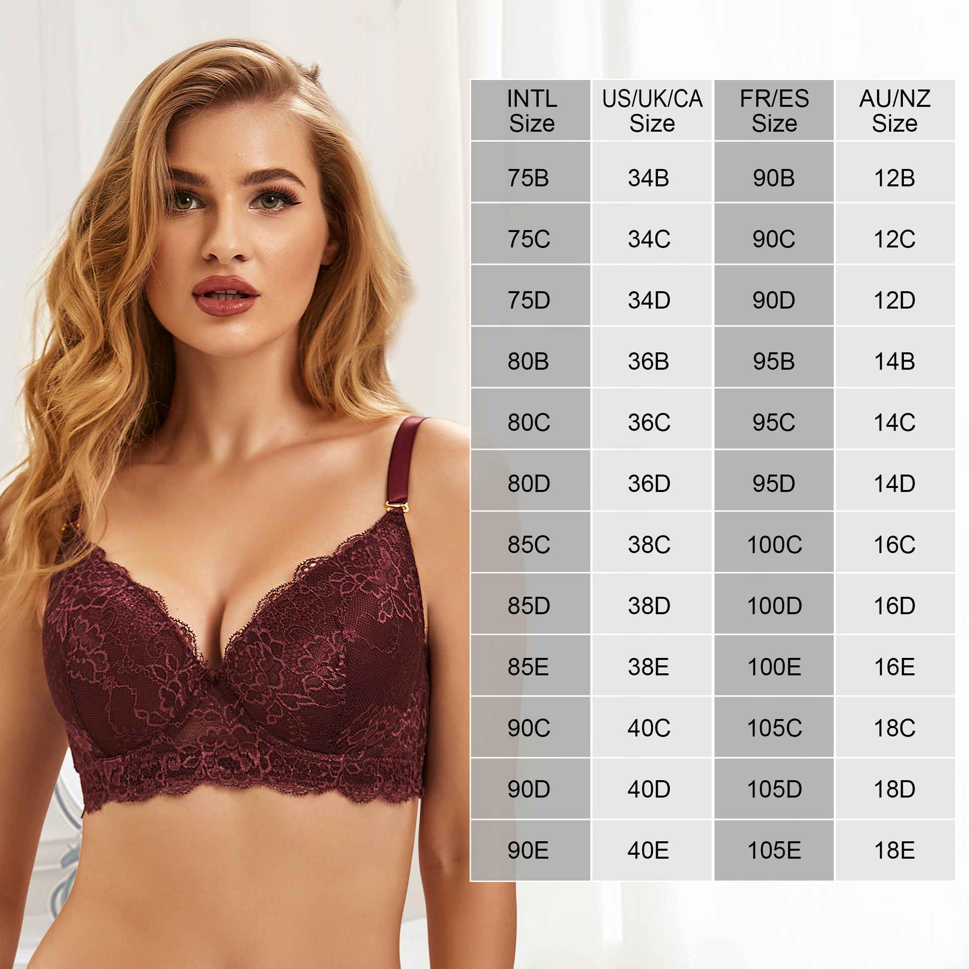 E Cup Sexy Mature Daily Wear 38 Bra 4 Colors D E F Cup Big Breasted Lace Women Bra Wholesale