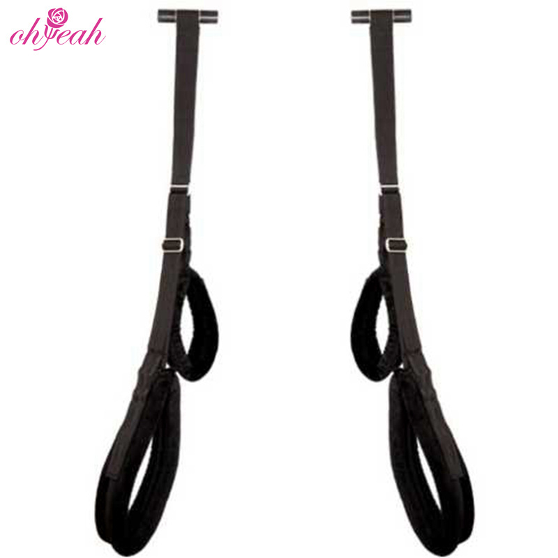 Wholesale soft material hand wrist bondage adult hanging door swing