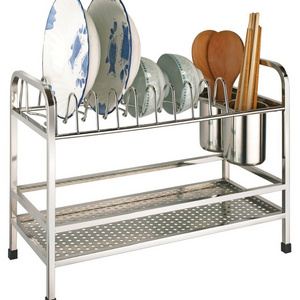 Kitchen Dish Rack / Kitchenware Dish Drying Rack / Dish Drainer 328 Free Standing Commercial Stainless Steel Metal 6 PCS GFR