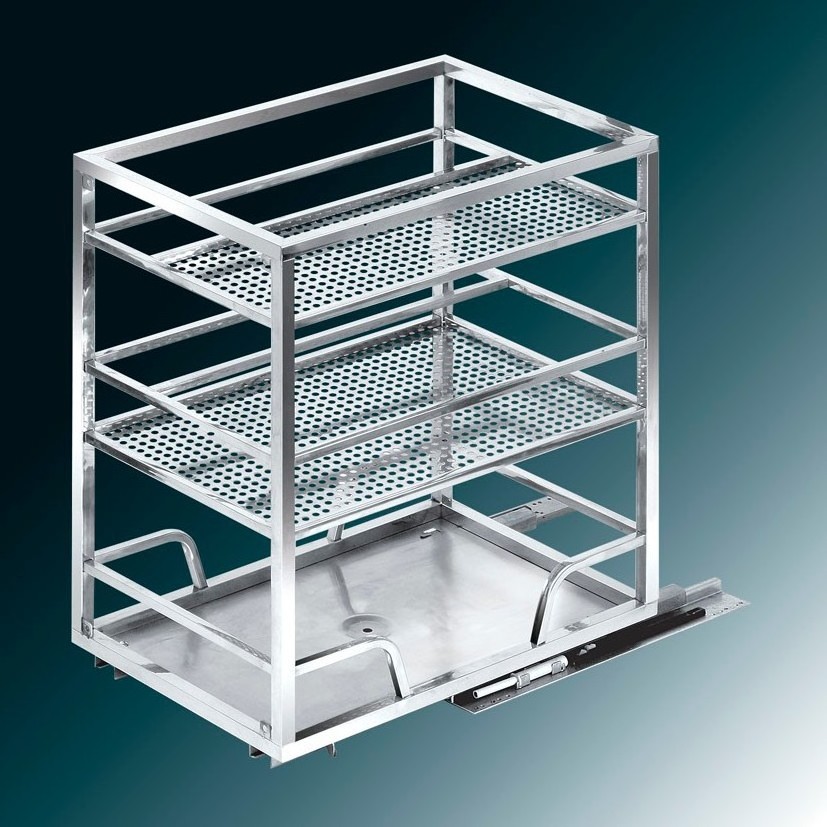 Modern Kitchen Accessories Stainless Steel kitchen pull out basket GFR-206