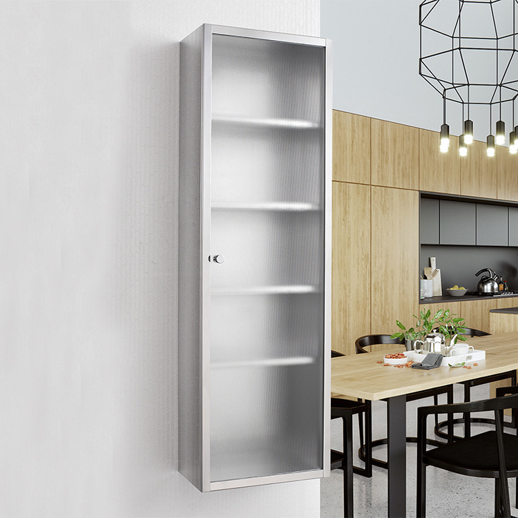 Customized Size Modern Wall Mounted Stainless Steel Cabinet Kitchen Cabinet