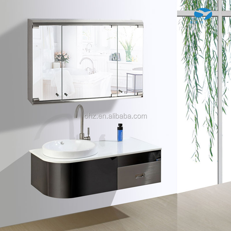 Top Sale Stainless Steel 304 Bathroom Vanity Commercial Bathroom Vanities