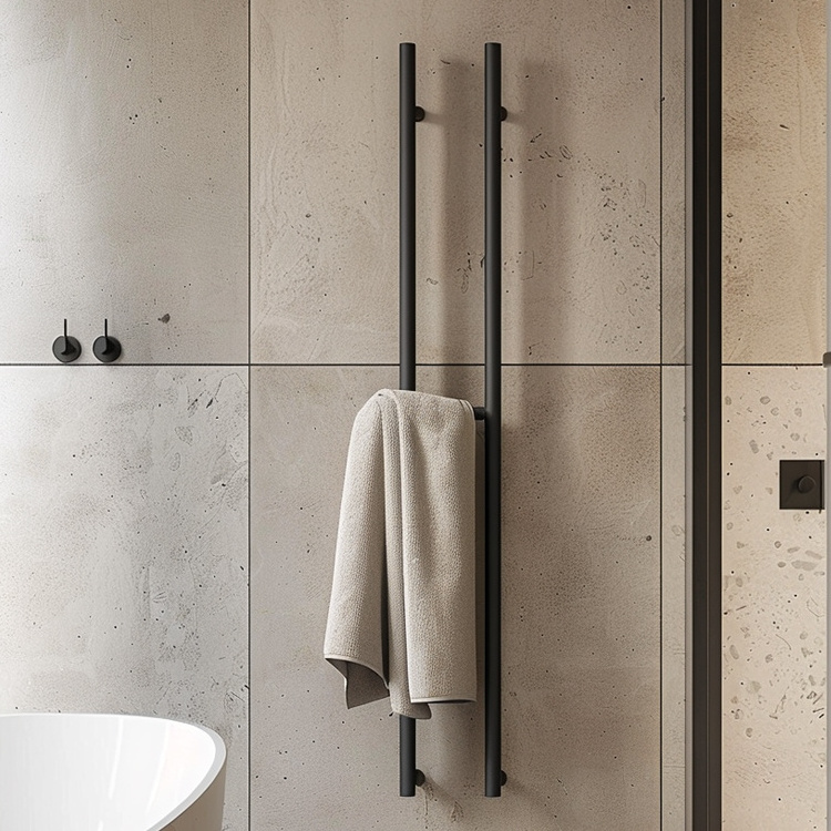 Stainless Steel Heated Towel Rack Bathroom Towel Holder Vertical Electric Heated Towel Rack