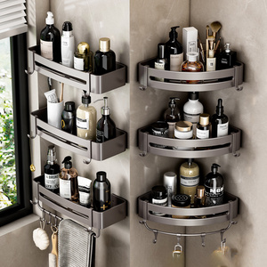 3 Tier Aluminium Shower Caddy No Drilling Shower Organizer Bathroom Organizer Corner Shower Caddy Shelf