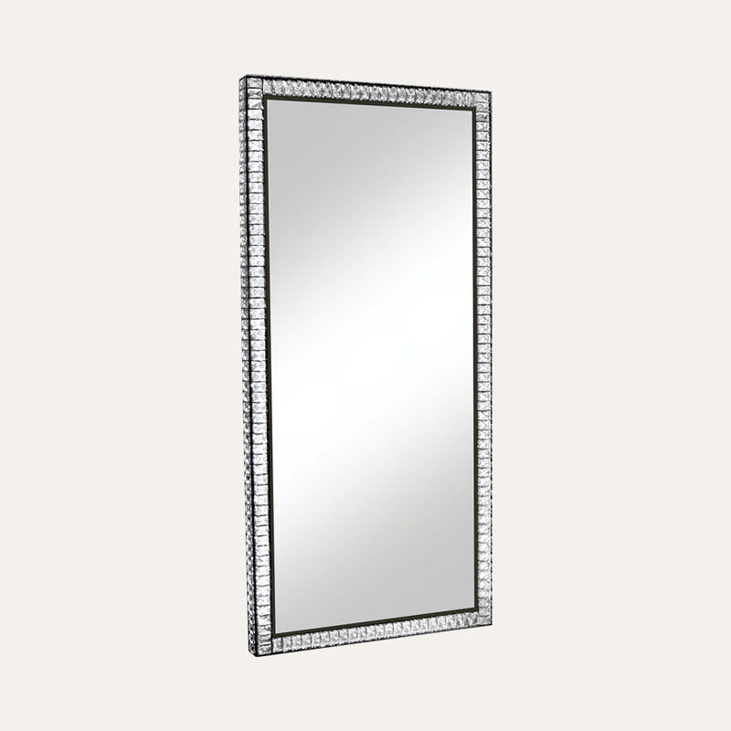 Luxury Crushed Diamond Wall Mirror Bathroom Full Length Crystal Mirror Wall Decorations For Home