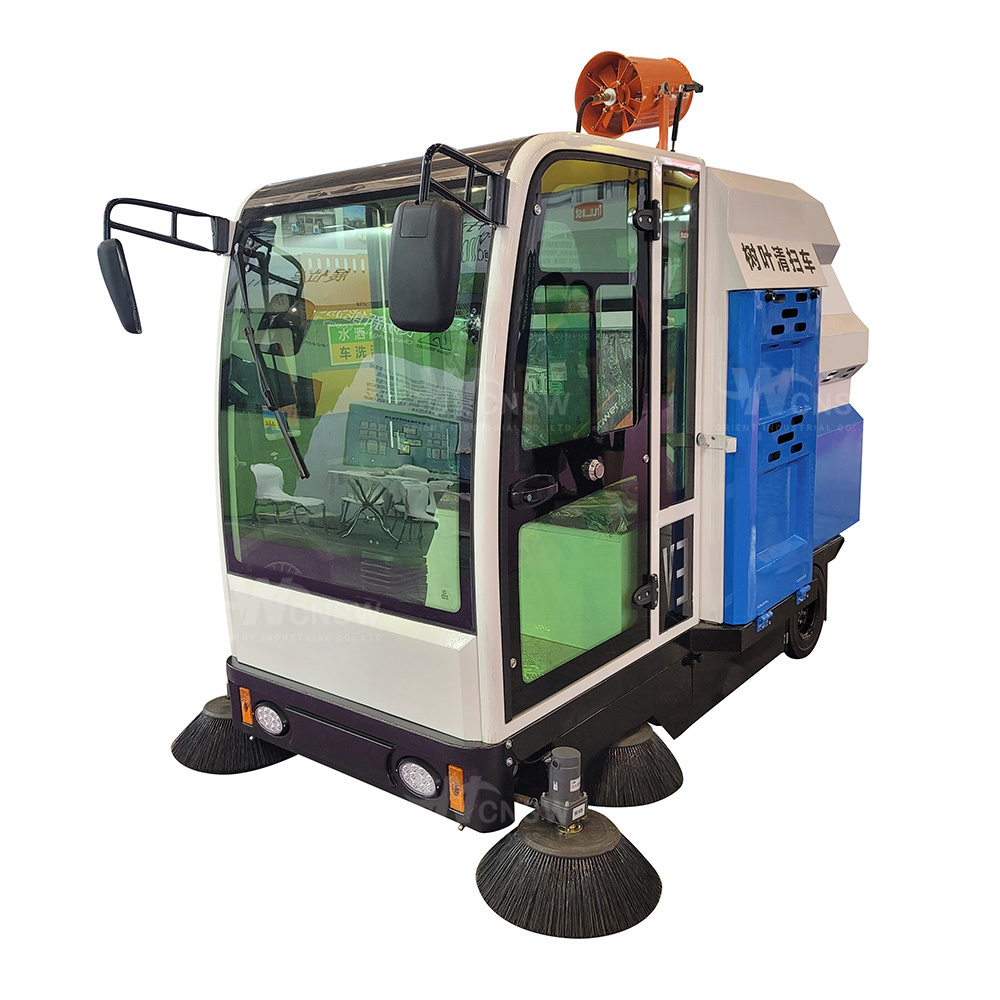 high quality automatic road garbage sweeper mechanical street sweeping truck for sale