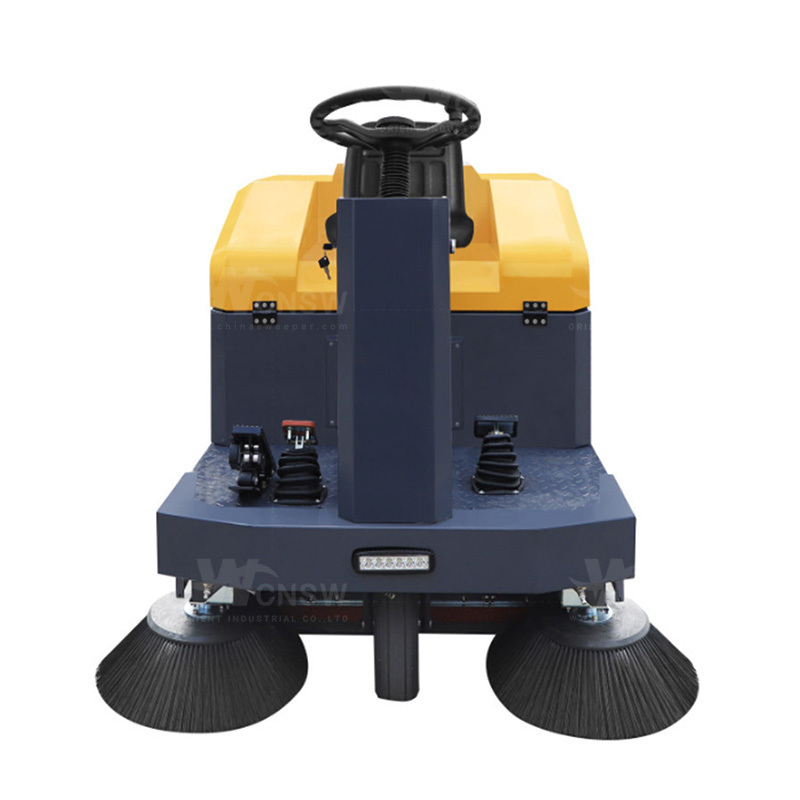 OR-C1150 water spray street vacuum dust floor sweeper equipment with brush and motor