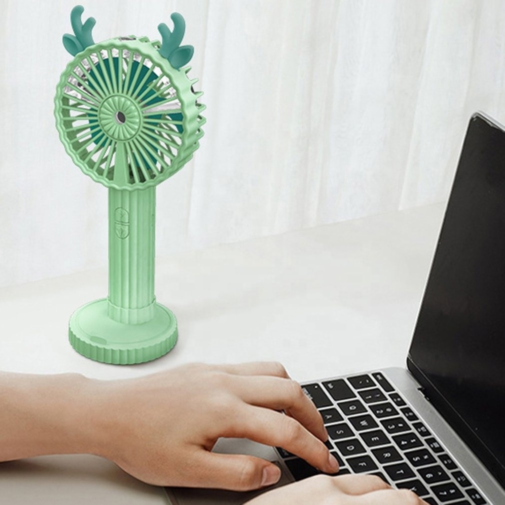 Battery Portable Water Spray Mist Fan Electric USB Rechargeable Handheld Mini Fan Cooling Air Conditioner Humidifier Fan