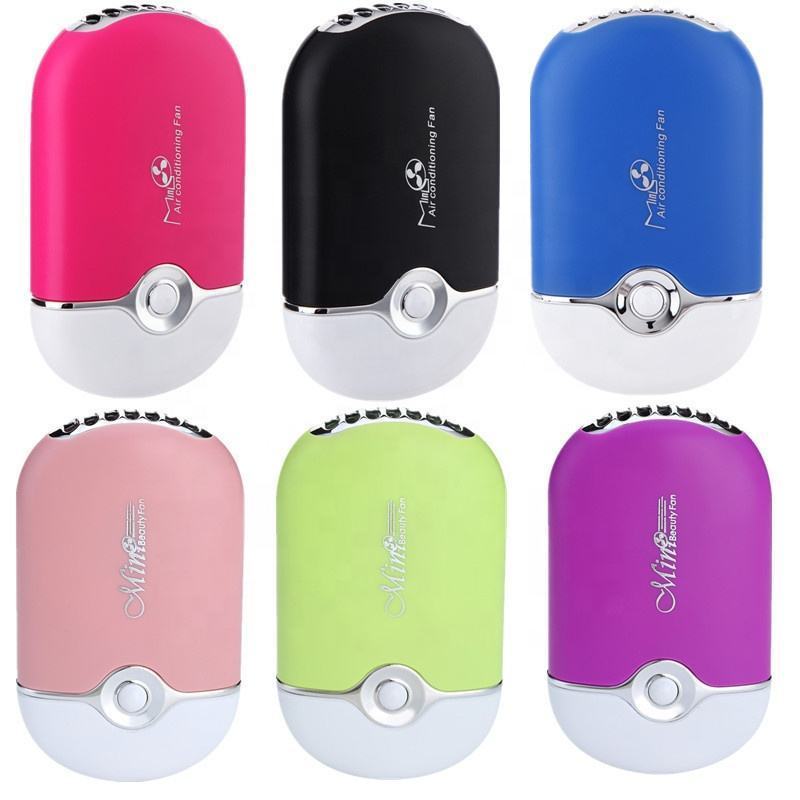 2024 Portable Leafless Usb Mini Fan Air Cooler Oem Painted Colour Rechargeable Handheld Bladeless Eyelash fan