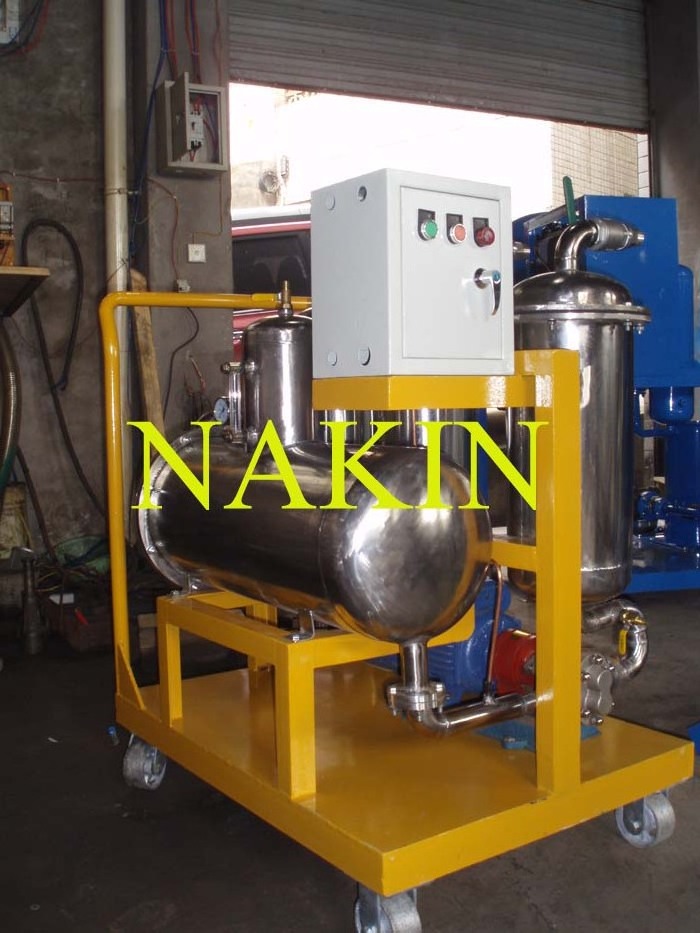 Coalescence oil filter, oil purifier machine