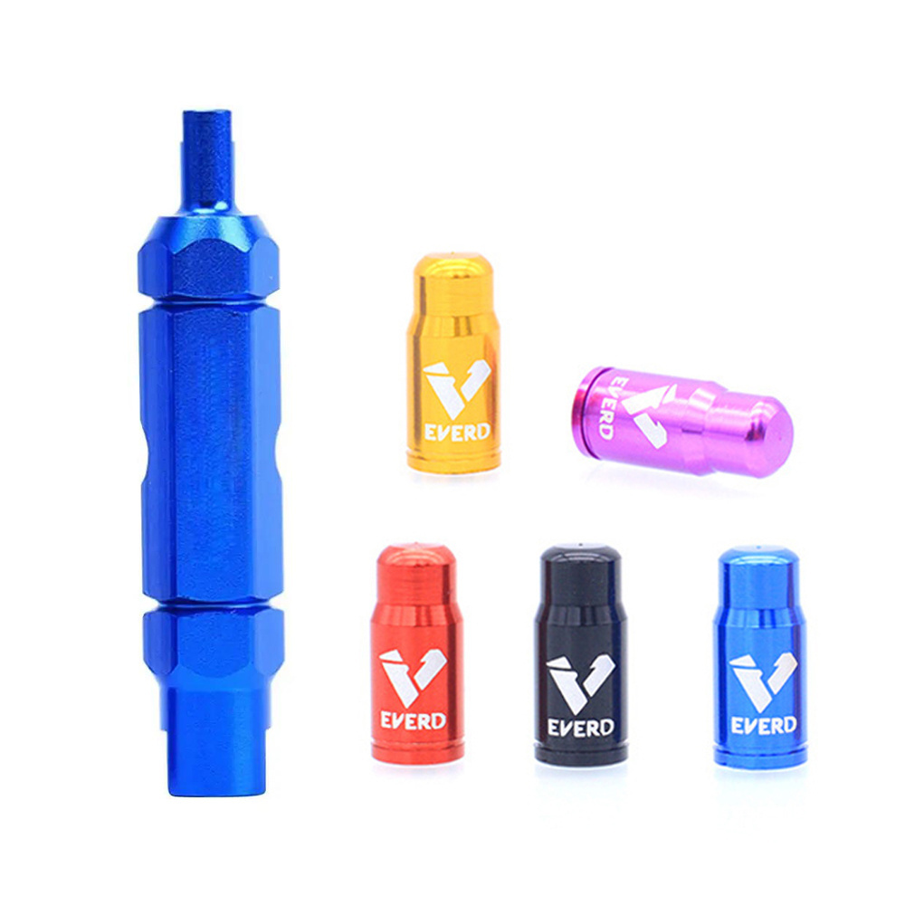 Valve Core Remover Caps Portable Bicycle Aluminum Alloy Valve Core Disassembly Fastening Repair Tool Valve Extender Tire Repair