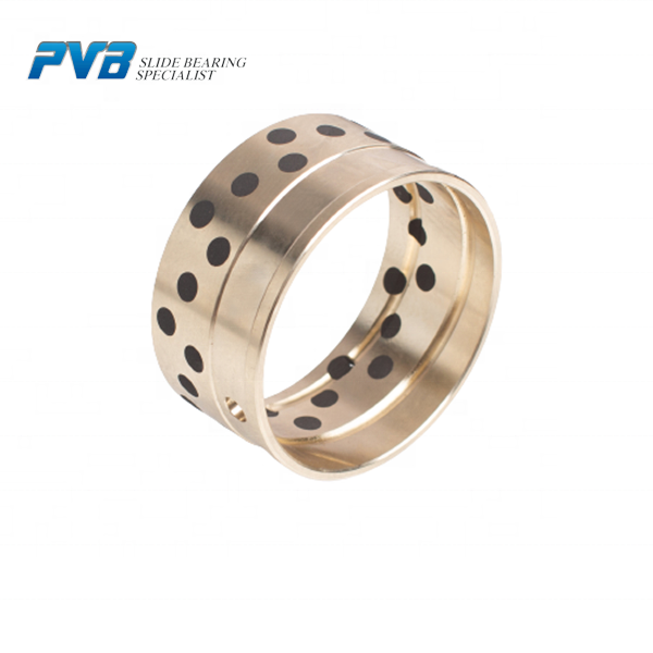 Graphite Brass self lubricated Bushing FU Bushing Bearing Sleeve Plugged Steel  JDB-1 BWG-GT Graphite Bush