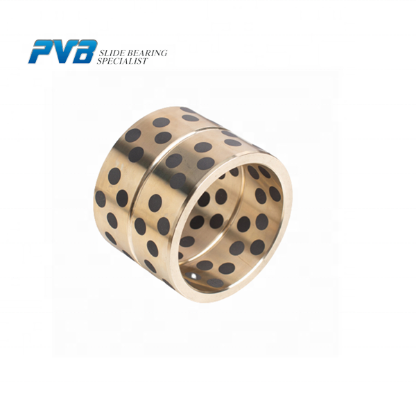 Graphite Brass self lubricated Bushing FU Bushing Bearing Sleeve Plugged Steel  JDB-1 BWG-GT Graphite Bush