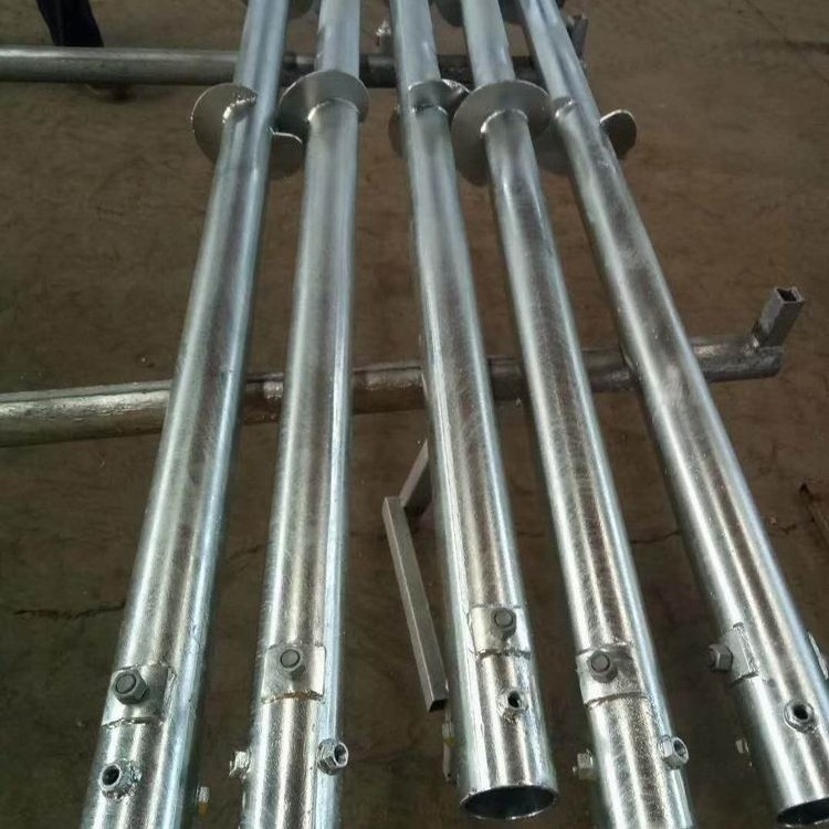 Q235 galvanized helical screw piles for solar/timber house/fence foundations