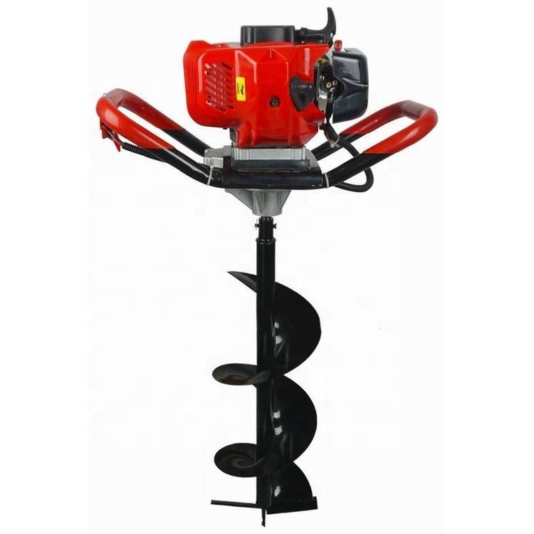 52cc Gasoline Earth Auger or Tree Planting Digging Machine or Gasoline Post Hole Digger