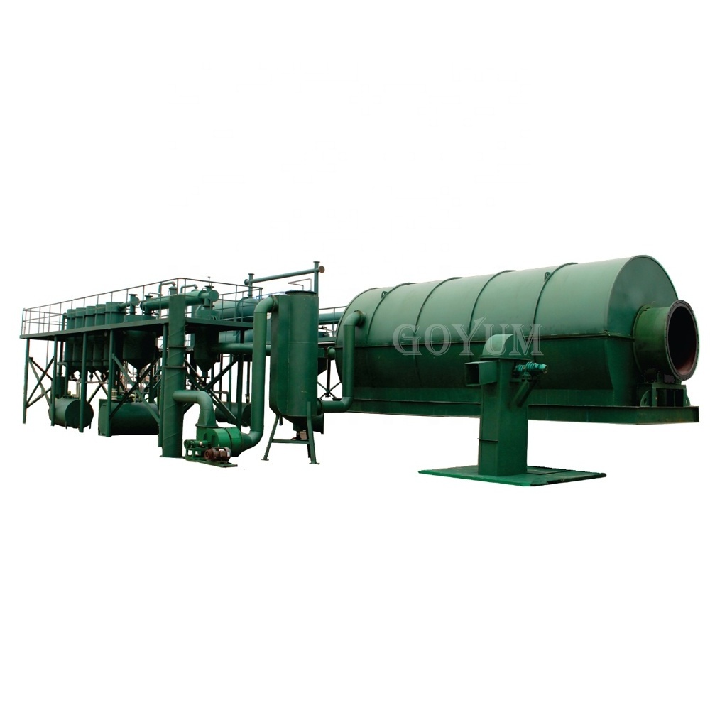 Waste Tire Recycling Plant 10 TPD Waste Tyre Pyrolysis Plant New Design Waste Rubber Pyrolysis Furnace Machine