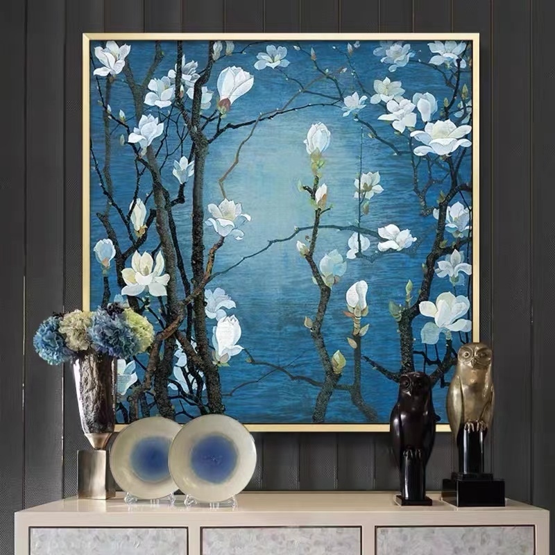 Still Life Handmade High Quality Classic Magnolia Flower Oil Painting on Canvas Famous reproduction