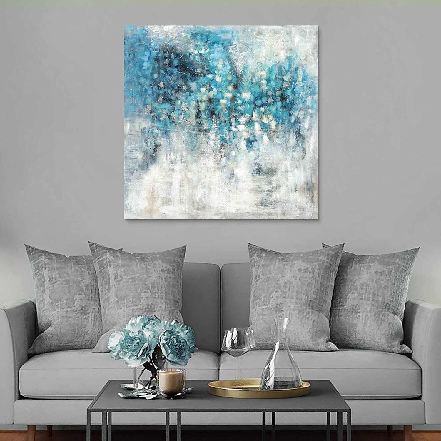 Customized dropshipping Abstract Oil Painting On Canvas Handmade Mural Modern Wall Art Picture Office Bar Home Large Art