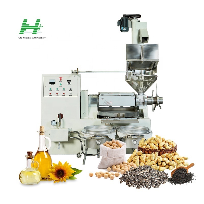 Cooking oil making machine 100 kg per hour cold and hot press oil extraction machine oil press machine for groundnuts