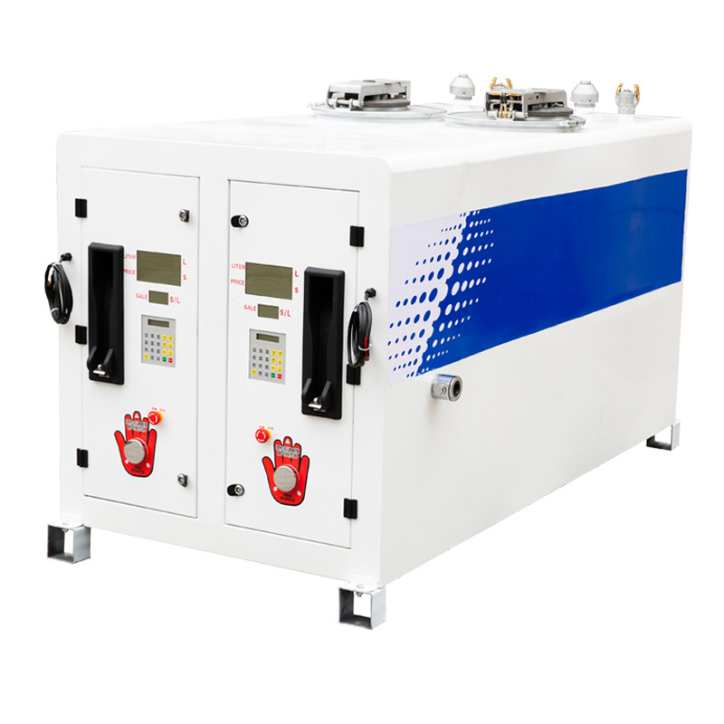 Pump Oil Customized Horizontal Provided Lpg Pump Carbon Steel Mobile Fuel Station 220 L Fuel Tank with Pump for Car 2 Years 500