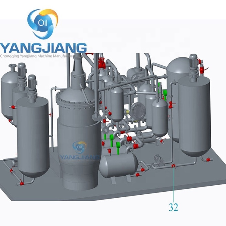 Recycle Gasoline Motor Oil Used Lube Oil Refine Plant Machine For Sale