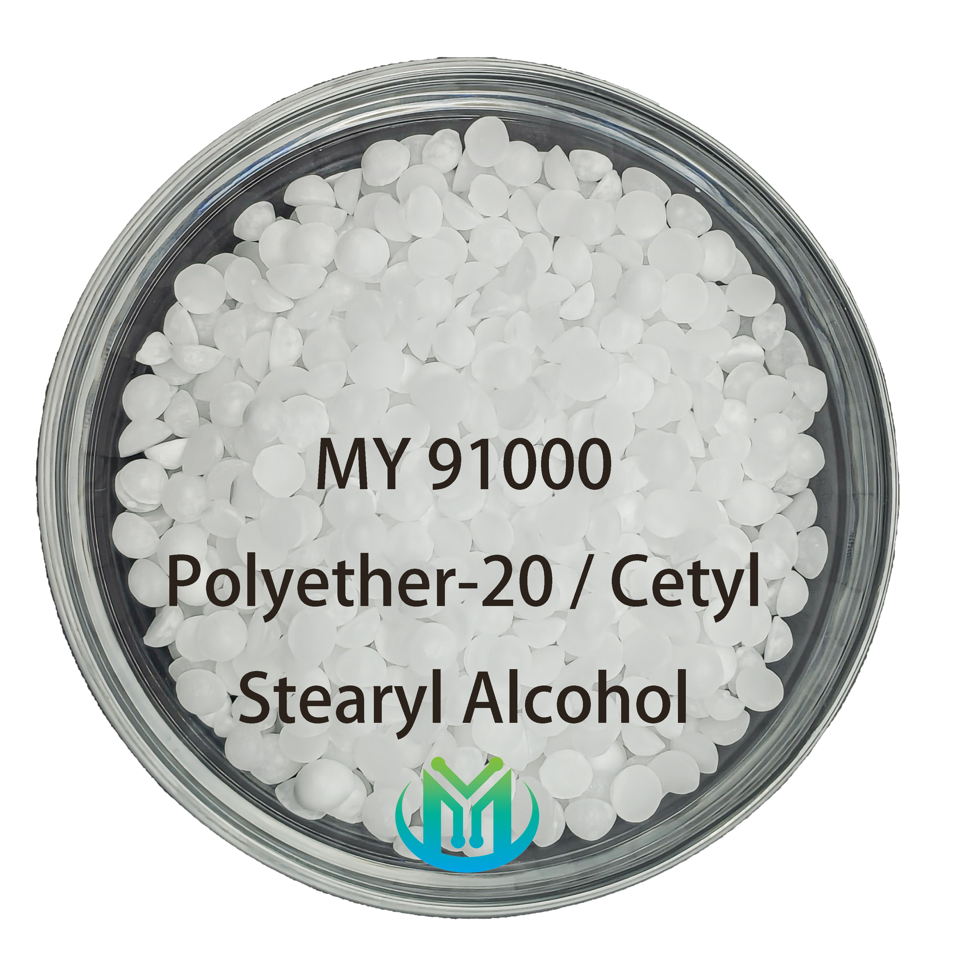 Stearyl alcohol polyether-20, cetyl stearyl alcohol, emulsifying wax, alkyl alcohol ethoxylate, cosmetic raw material, CAS 68439