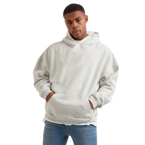 Blank No String Oversized Thick Hoodie Custom Design  Brand Clothing Cotton Street Wear Men Hoodie